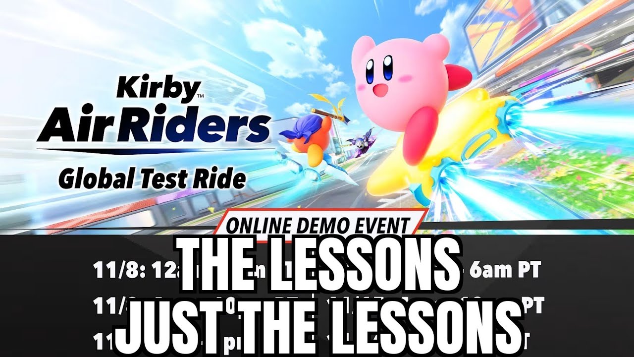 Testing Kirby Air Riders Lessons before the Global Test Ride