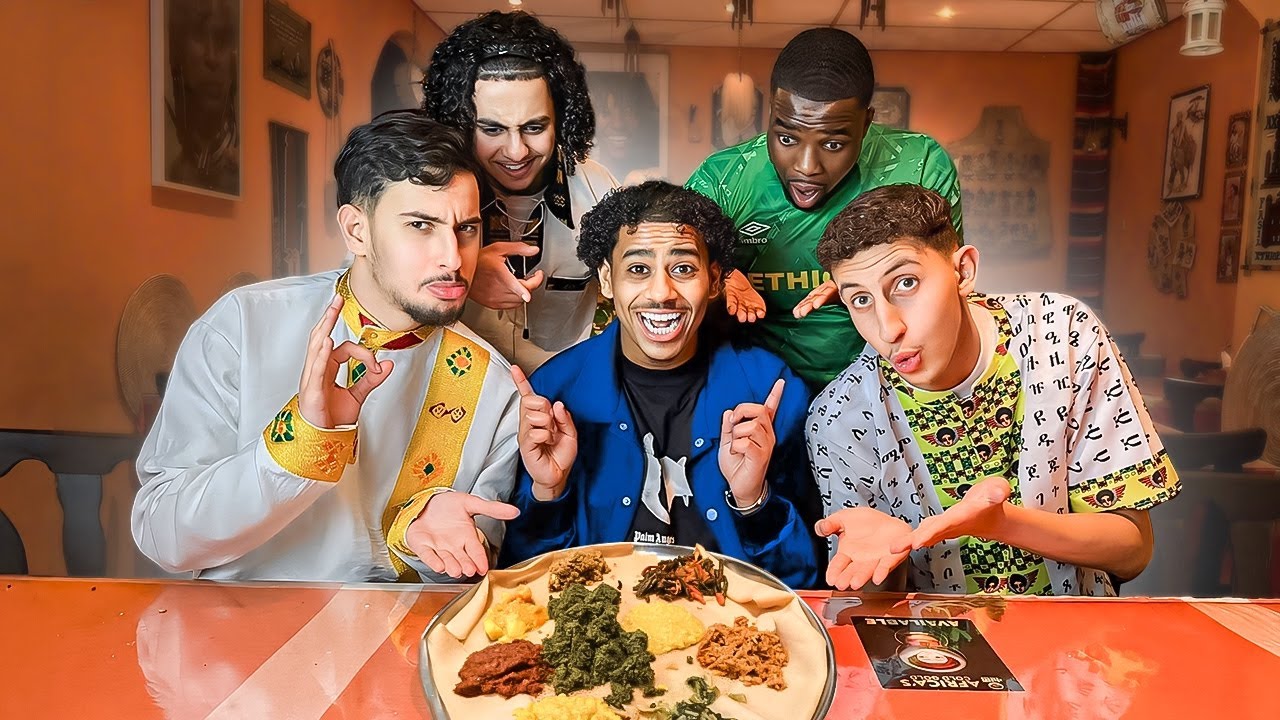 Mijn Marokaanse Vrienden Proeven Voor Het Eerst Enjera 🇪🇹