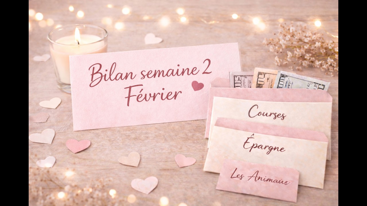 ENVELOPPES BUDGET ❤️ Bilan S2, remplissage & défis Février 2026 ❤️