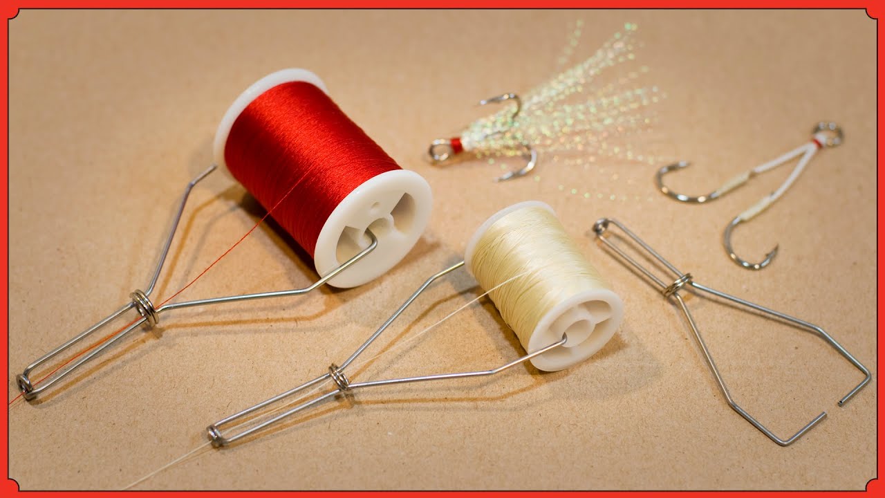 How to make a Instant Bobbin Holder (for lure making and fly tying)/型紙がいらないシンプルなボビンホルダーの作り方