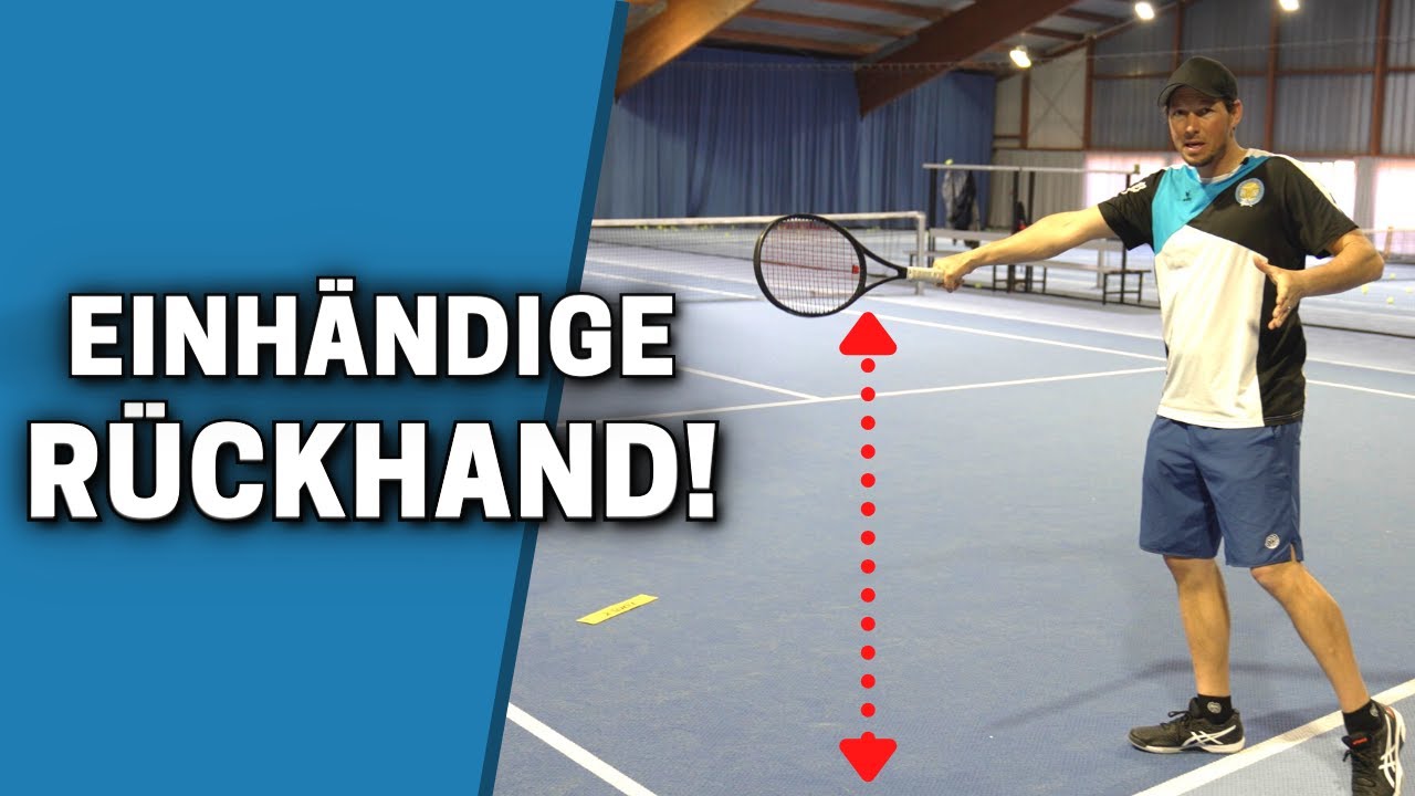 Hohe Bälle auf die einhändige Rückhand - Was tun?