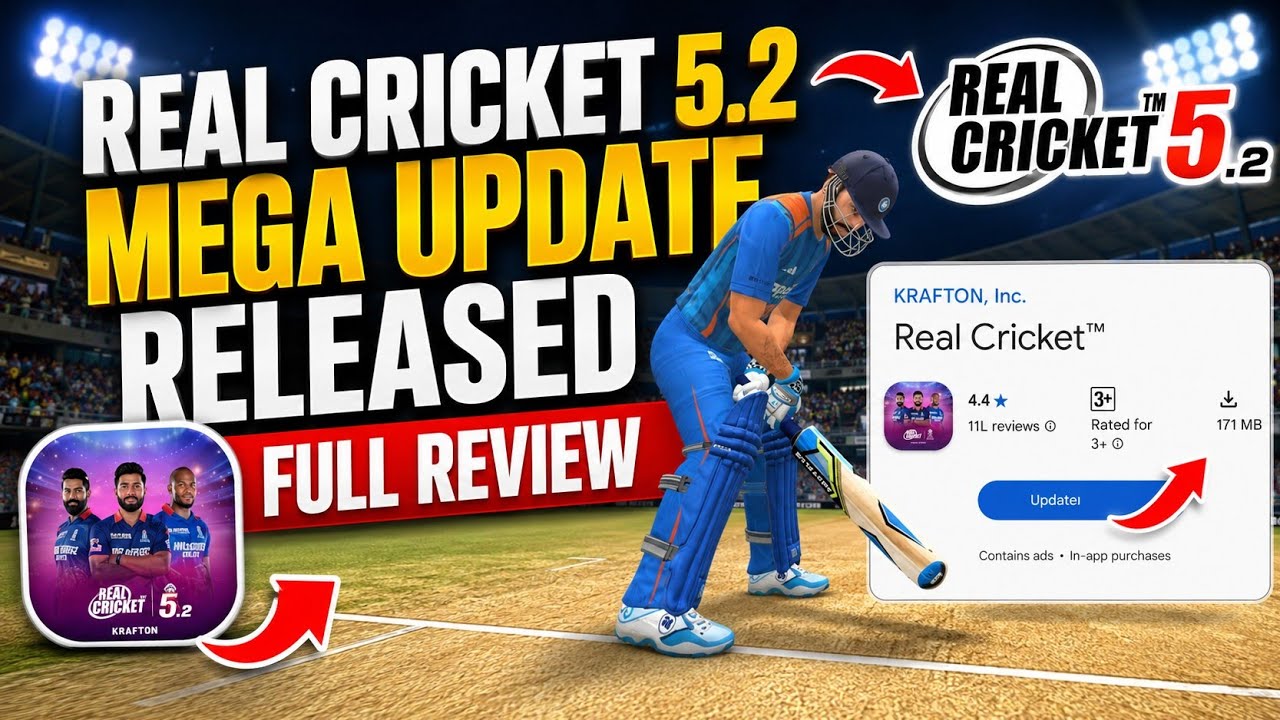 Real Cricket New Mega Update Released Full Review 