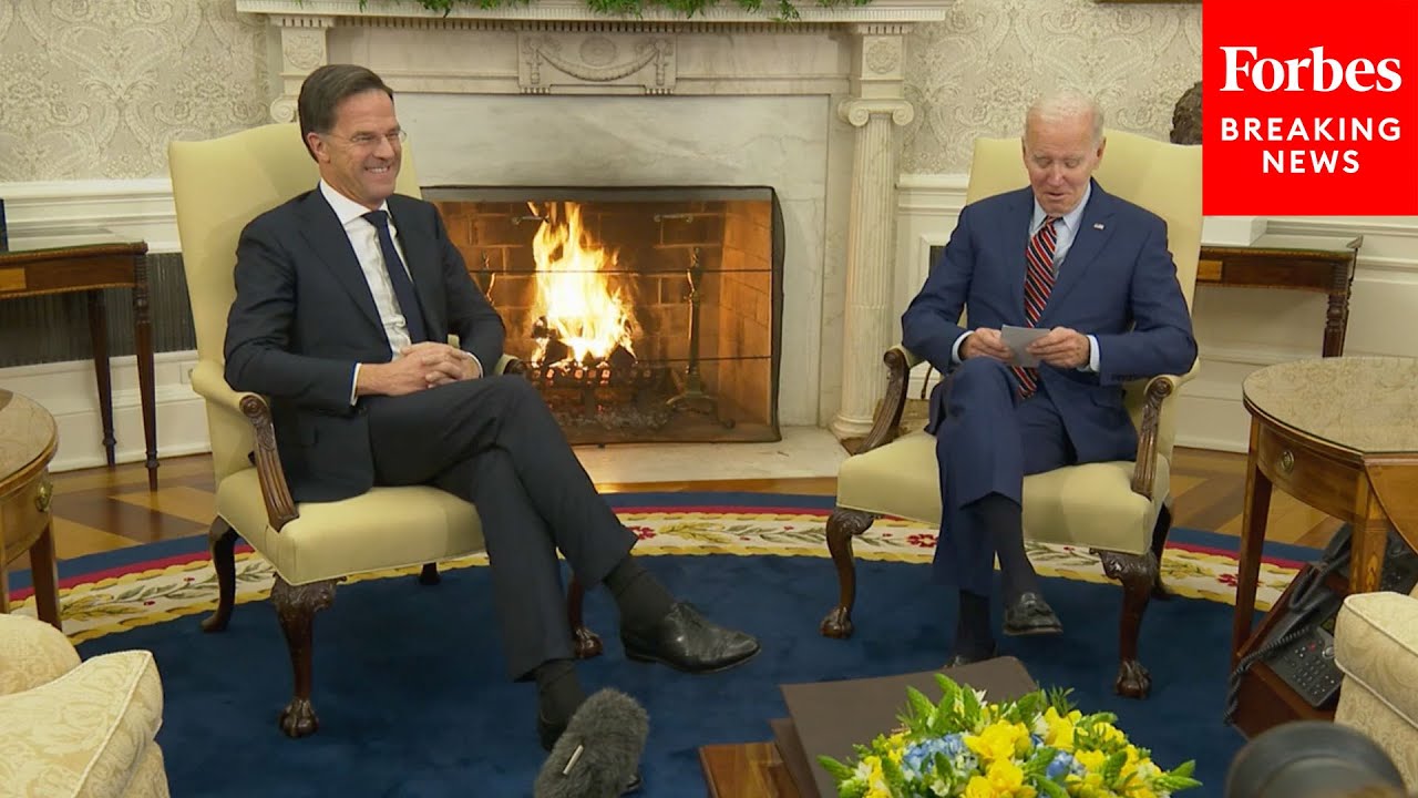 Biden Meets With Netherlands PM Mark Rutte In Oval Office
