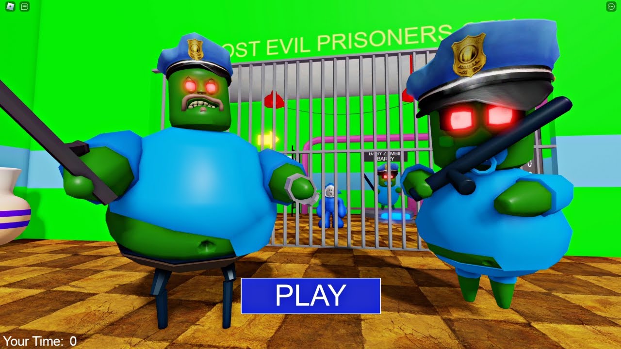 NEW Zombie BARRY! OBBY Walkthrough Full GAMEPLAY #roblox #obby
