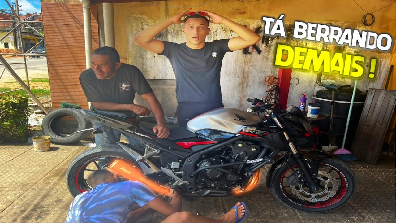 COLOCANDO ESCAPAMENTO ESPORTIVO *HP RACING* NA NOVA CB 500F