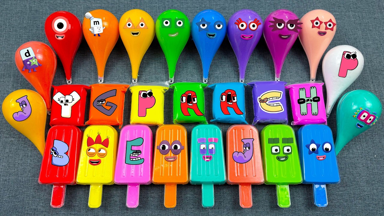 Numberblocks 🌈 Fun Alphabet Lore With Ice Cream, Bag, Drop Coloring Mixing! Satisfying ASMR Video💖