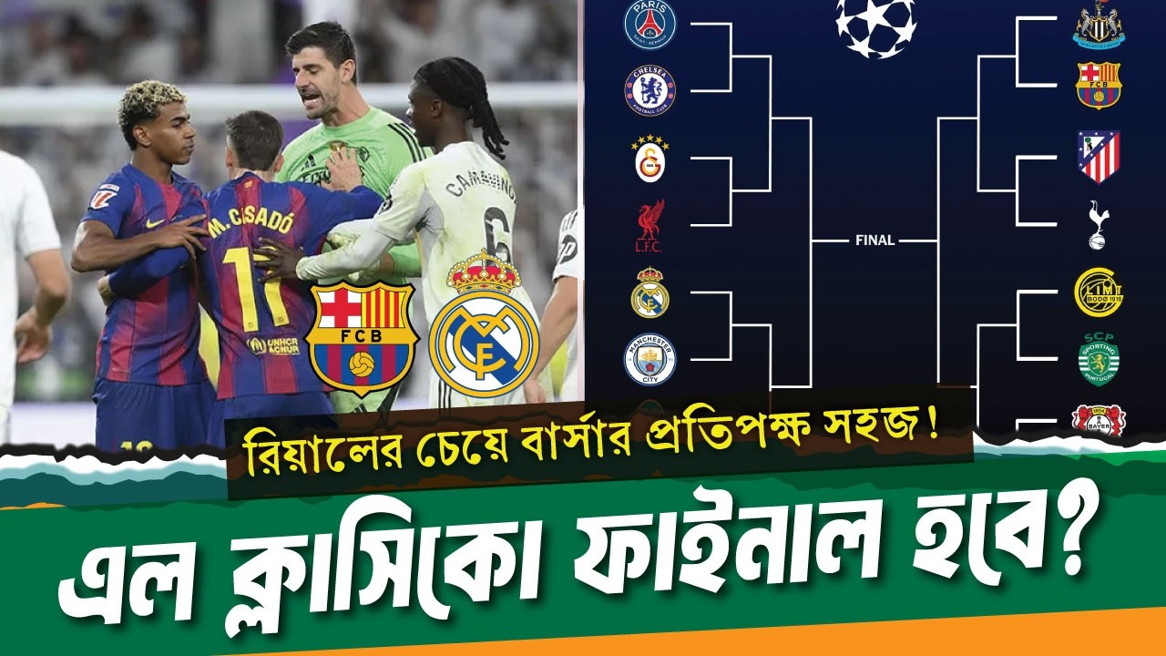 একপাশে সব বাঘ, আরেক পাশে সব বিড়াল? বার্সার জন্য সহজ ফাইনাল ।। UCL 16 round draw ।। See Sports