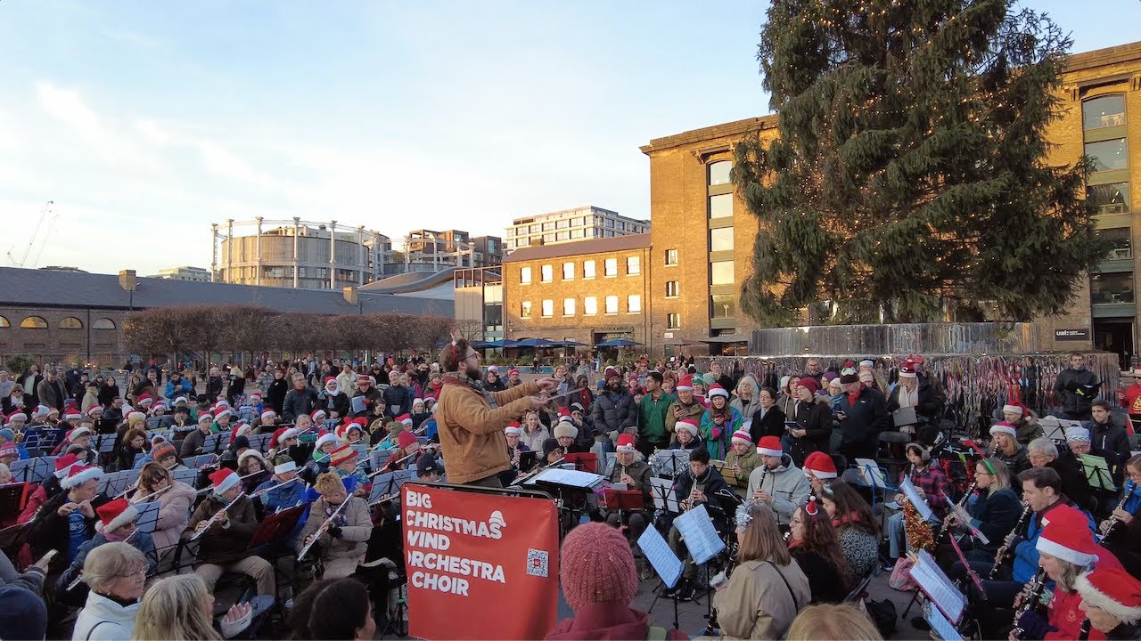 *NEW*  Big Christmas Wind Orchestra & Choir: King's Cross, London.
