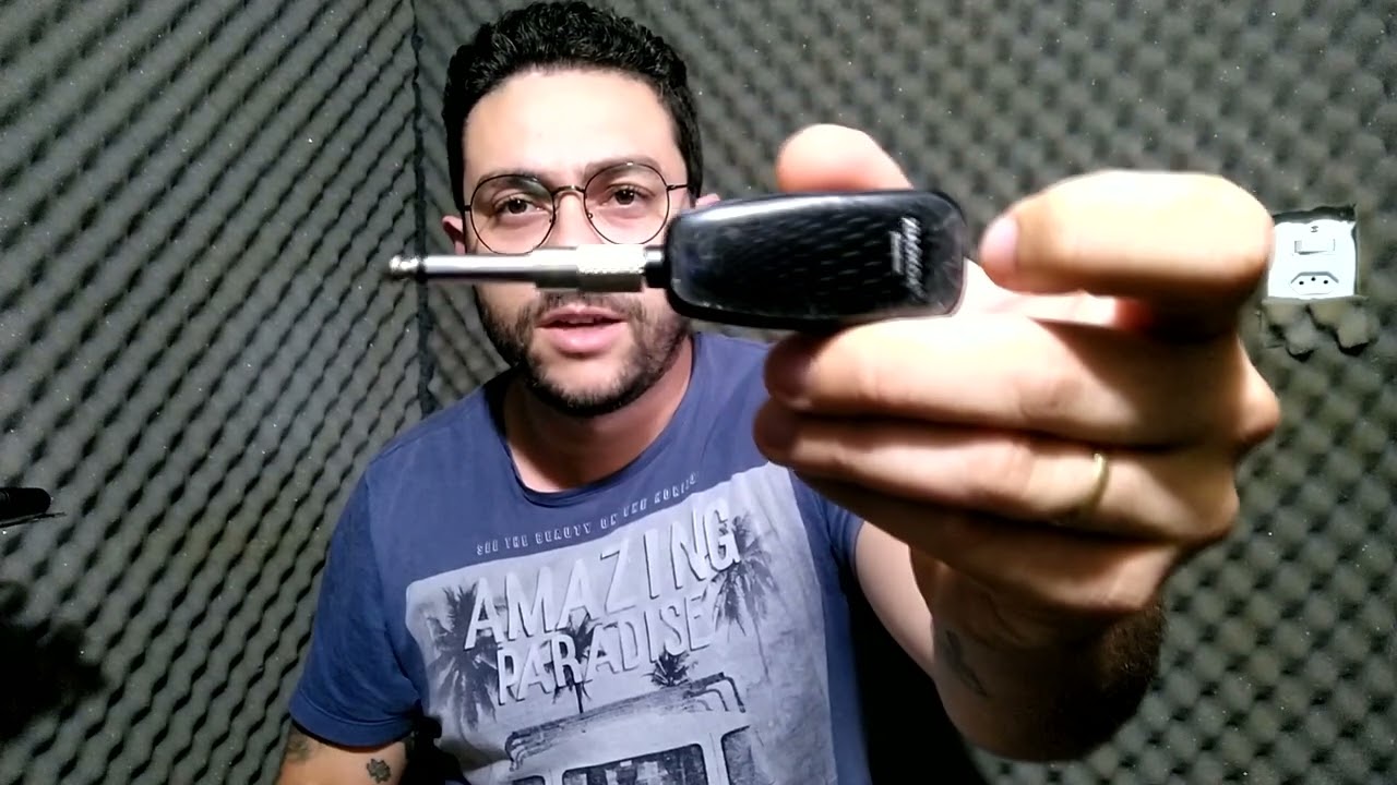 Microfone sem fio barato para saxofone (Teste)