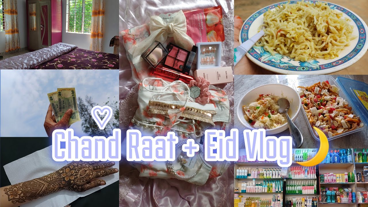 Eid vlog 2024🌷| Chand raat + eid vlog🌙| Aesthetic Vlog