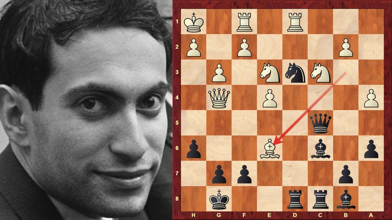 Mikhail Tal (Magician from Riga!) with the Black pieces at the 1966 Havana Olympiad (Chessworld.net)