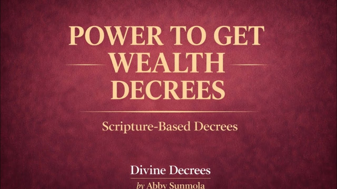 Power to Get Wealth Decrees | Speak What God Has Already Given You