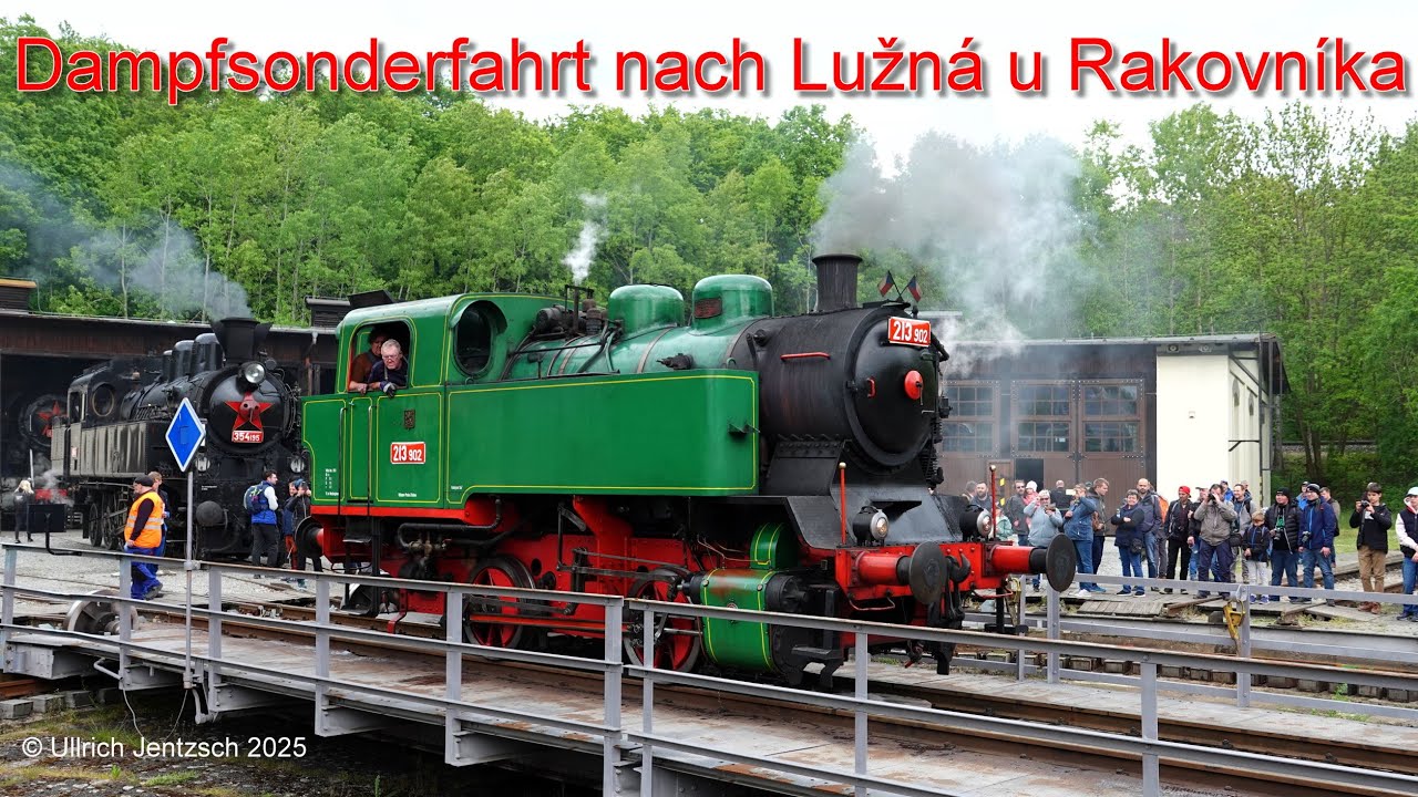 Dampfsonderfahrt nach Lužná u Rakovníka am 17. Mai 2025