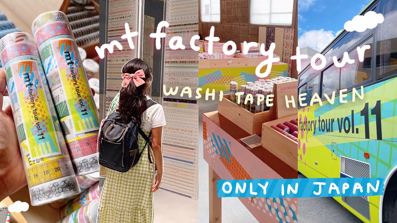 Visiting a Washi Tape Factory in Japan 😮 | mt Factory Tour 2022 in Kurashiki | Japan Travel Vlog
