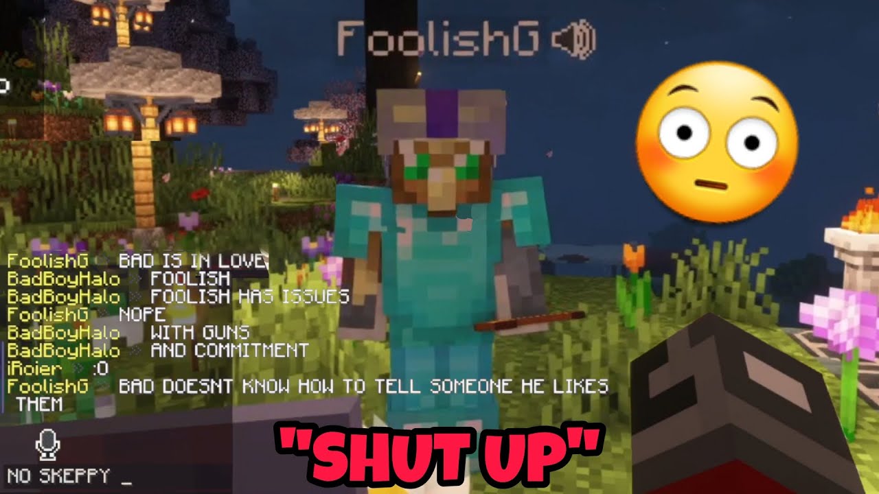 badboyhalo gets flustered thinking about skeppy (ft. foolish)