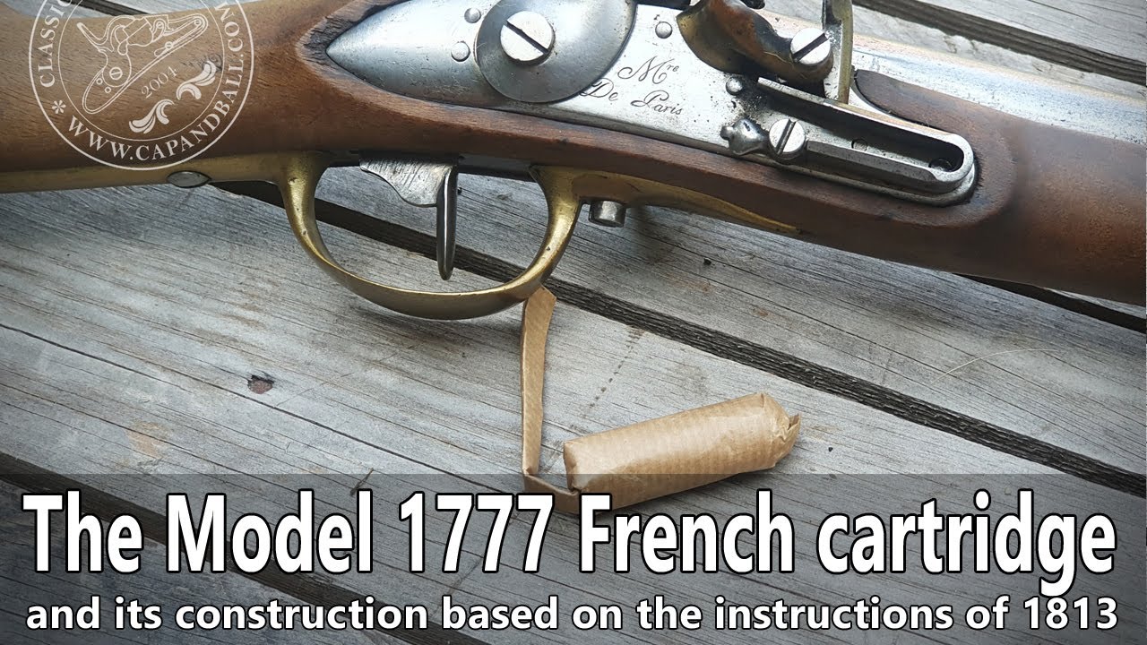The cartidge of the French M1777 light cavalry carbine  #flintlock #napoleon #blackpowder