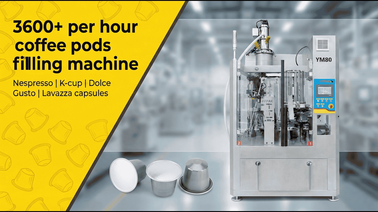 YM Series: 60-240 CPM. 100% Mechanical! Coffee Capsule Filling Sealing Machine! #Nespresso #kcup