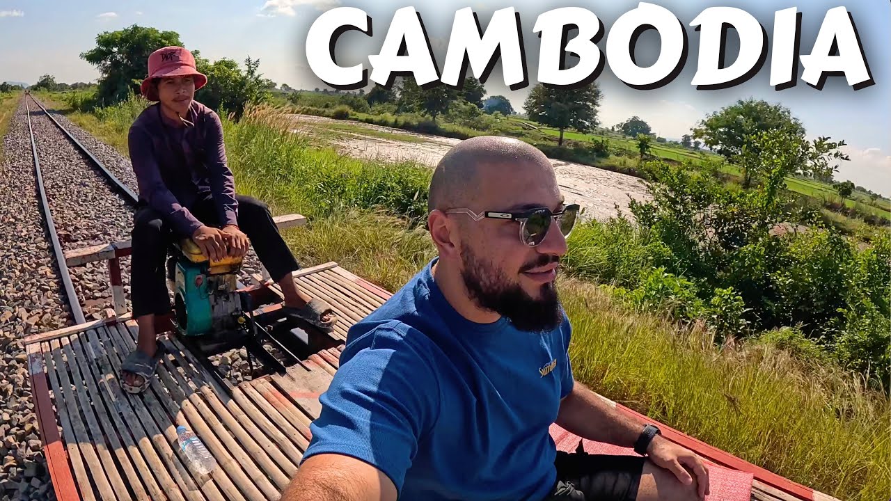 This Bamboo Train In Battambang Is WILD - Cambodia 🇰🇭