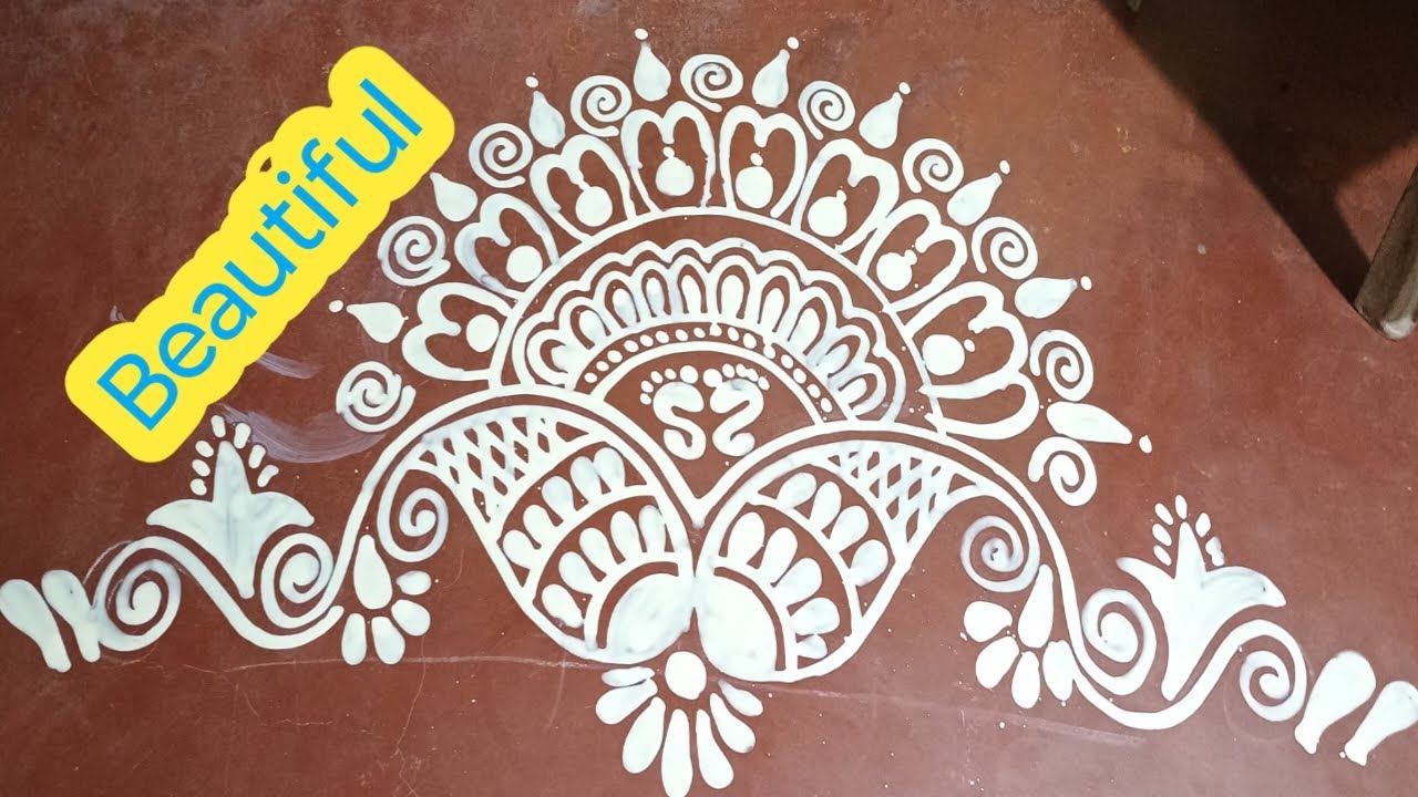 new year beautiful alpona drawing banaye ghar pe for alpona creator