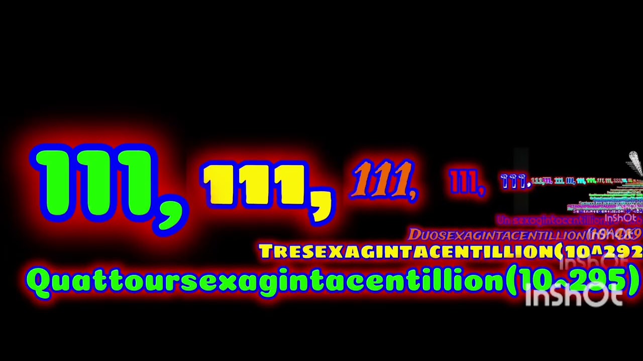 0 to Septuagintacentillion 1 and 2