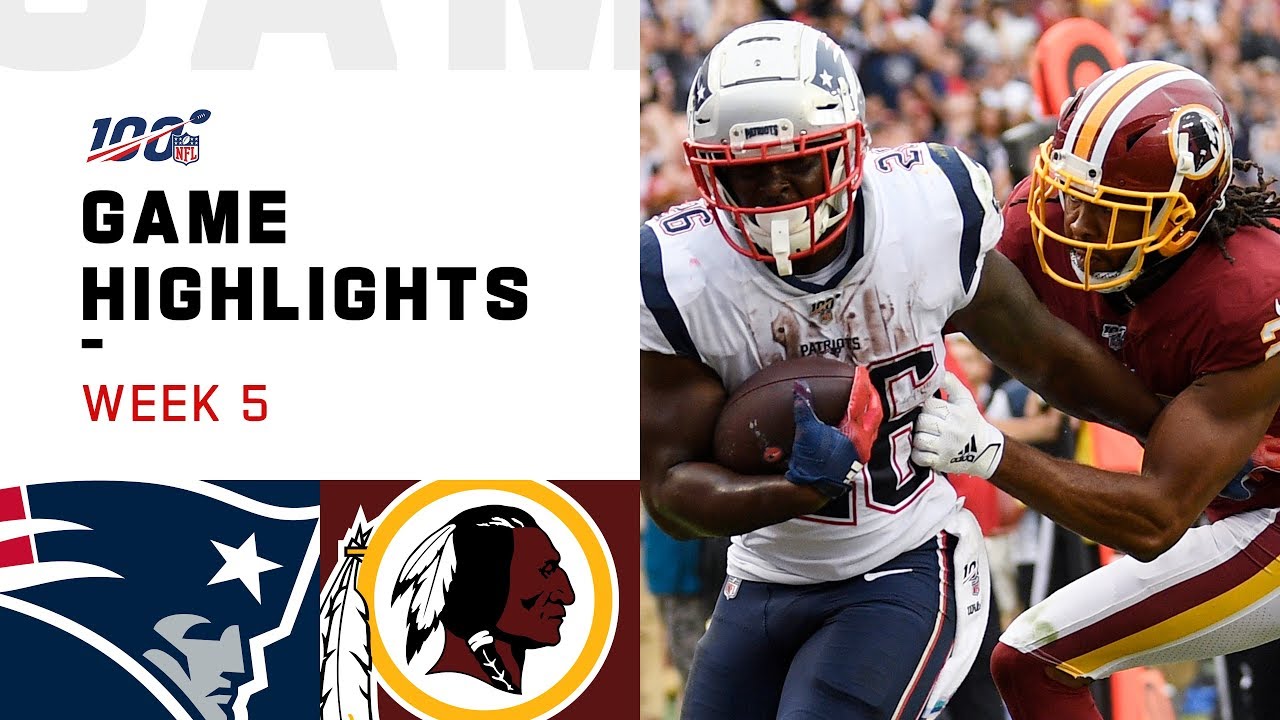 Patriots vs. Redskins Week 5 Highlights | NFL 2019