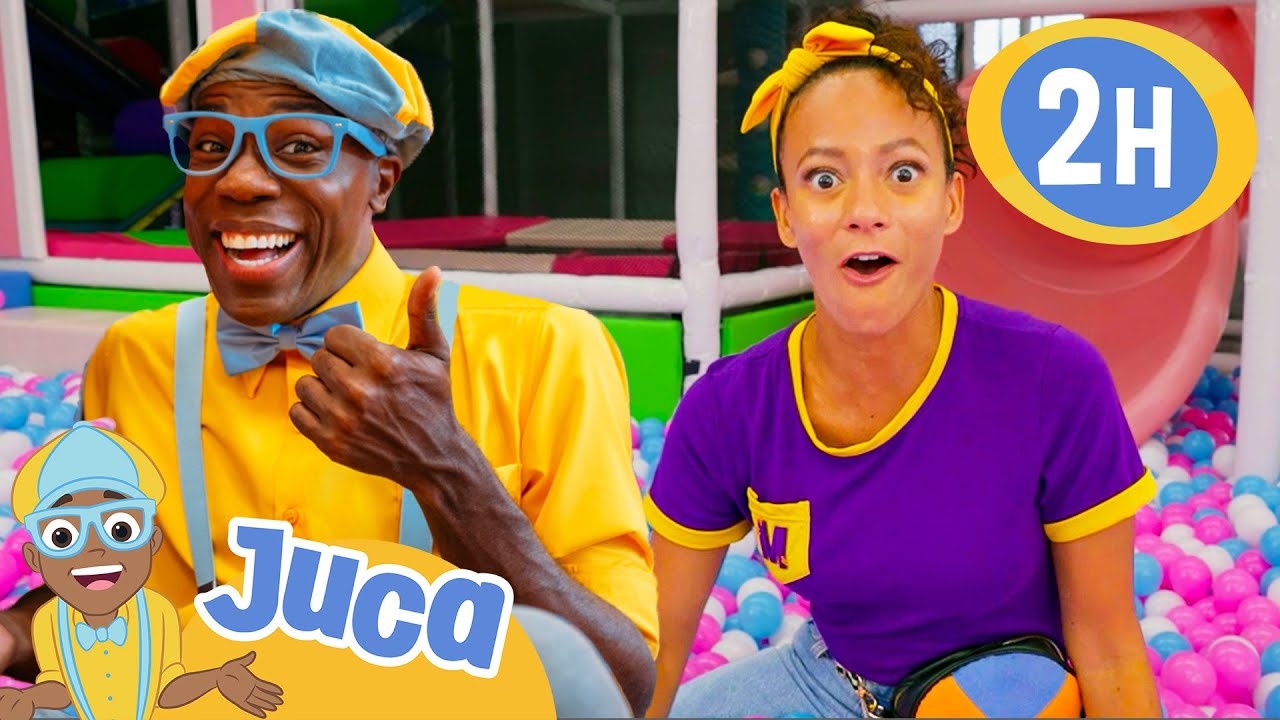 Juca e Meekah Visitam um Parque Infantil! | 2 HORAS DO JUCA BRASIL | Vídeos Educativos para Crianças