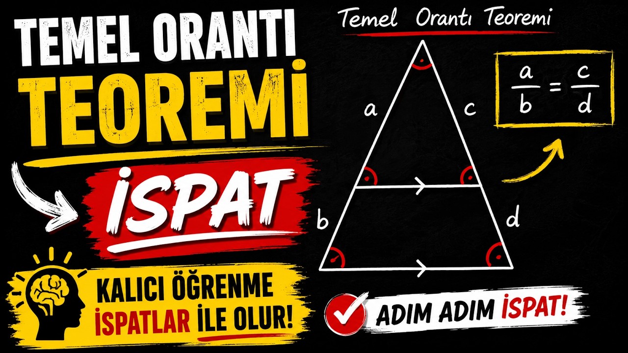 📣İSPAT📣Temel orantı teoremi