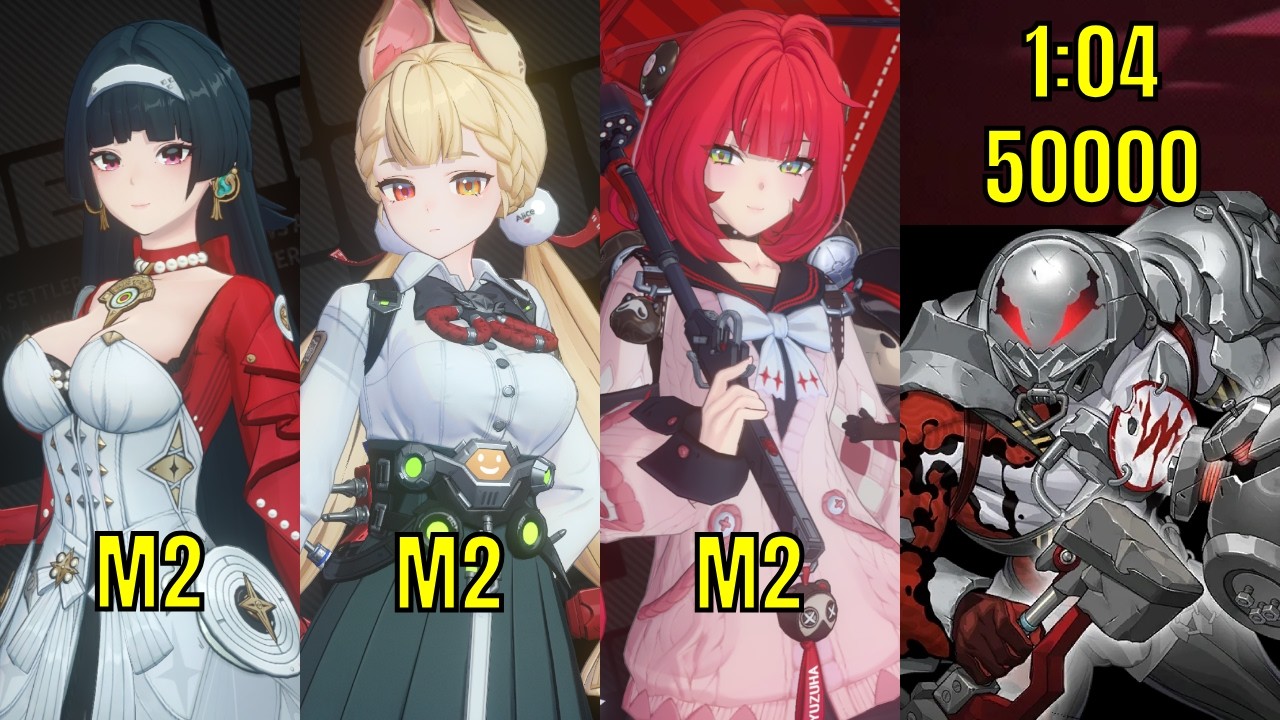 M2 Alice 50000 Score Shiyu Defense 5 Room 3 | Ft. M2 Astra & M2 Yuzuha | Zenless Zone Zero 2.6