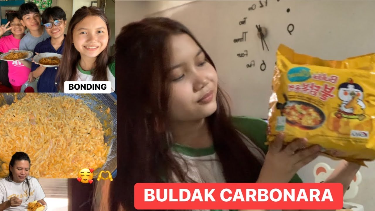 BONDING WITH SIBLINGS | NAGLUTO NG BULDAK CARBONARA | DIY HAIR DYE 