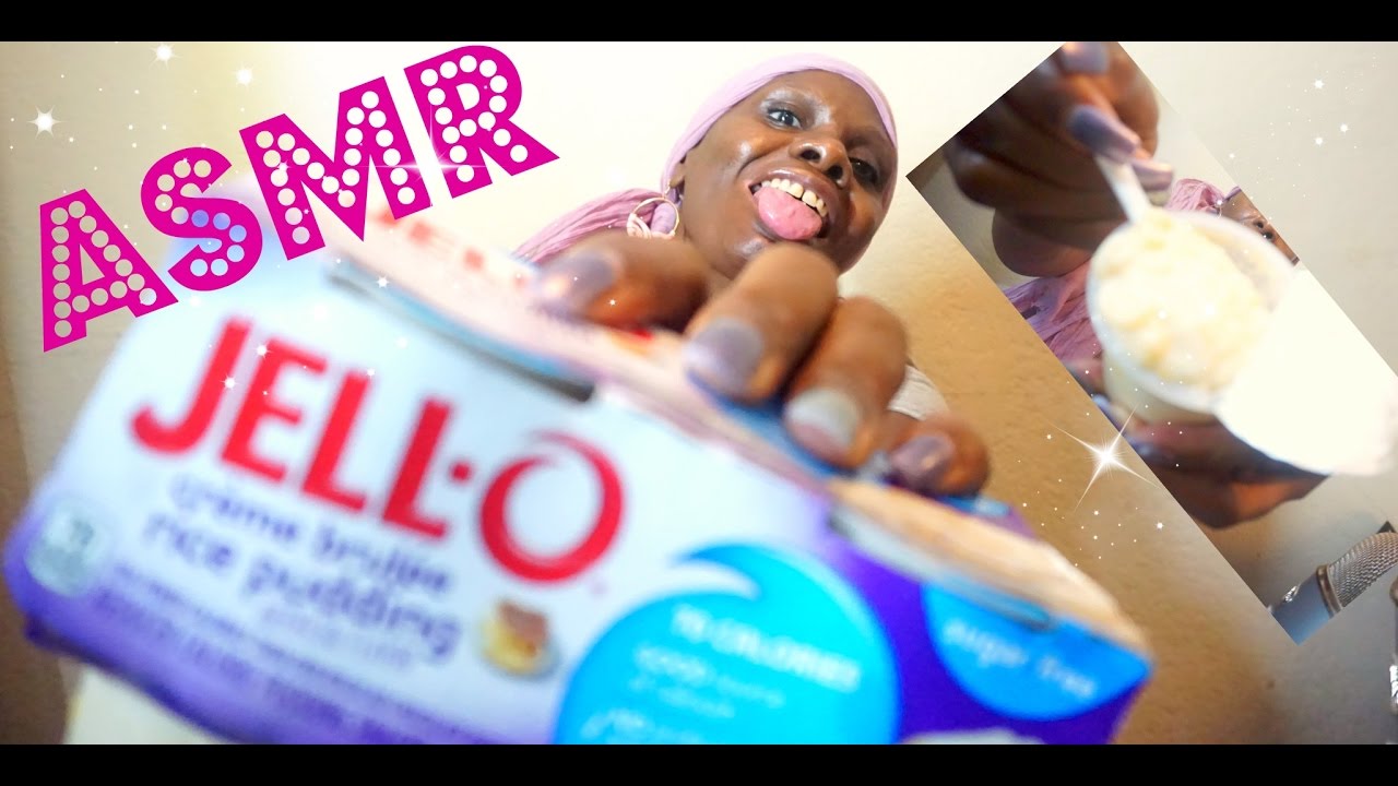 Rice Pudding ASMR Eating Sounds/Jell-O