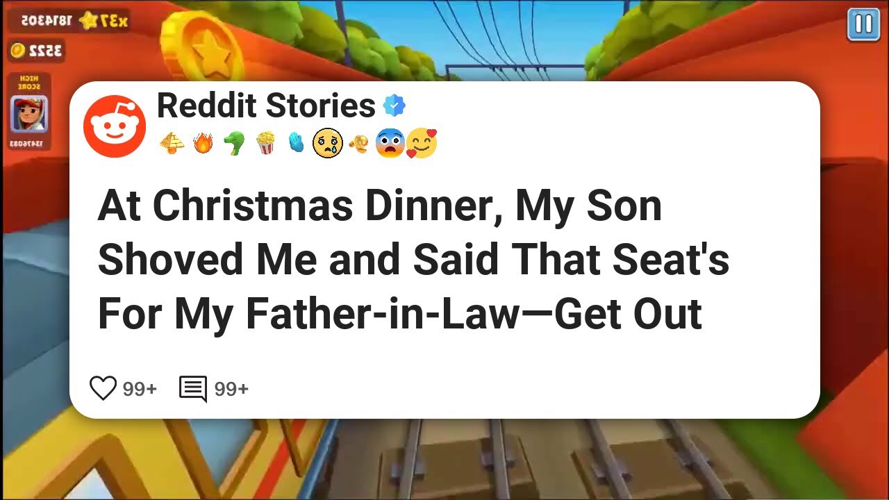 At Christmas Dinner, My Son Shoved Me and Said That Seat's For My Father-in-Law—Get Out #reddit 