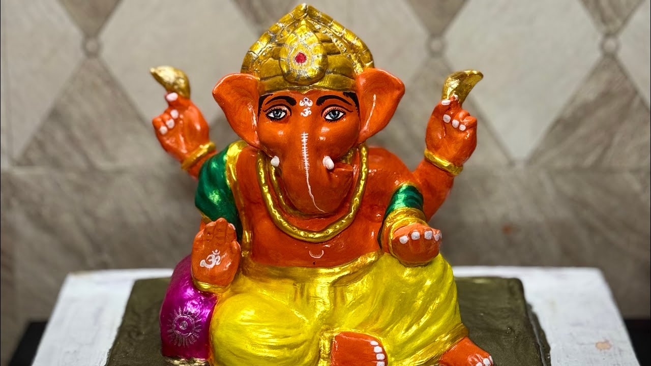 Part 2 - Colouring of Ganesha idol 2025 