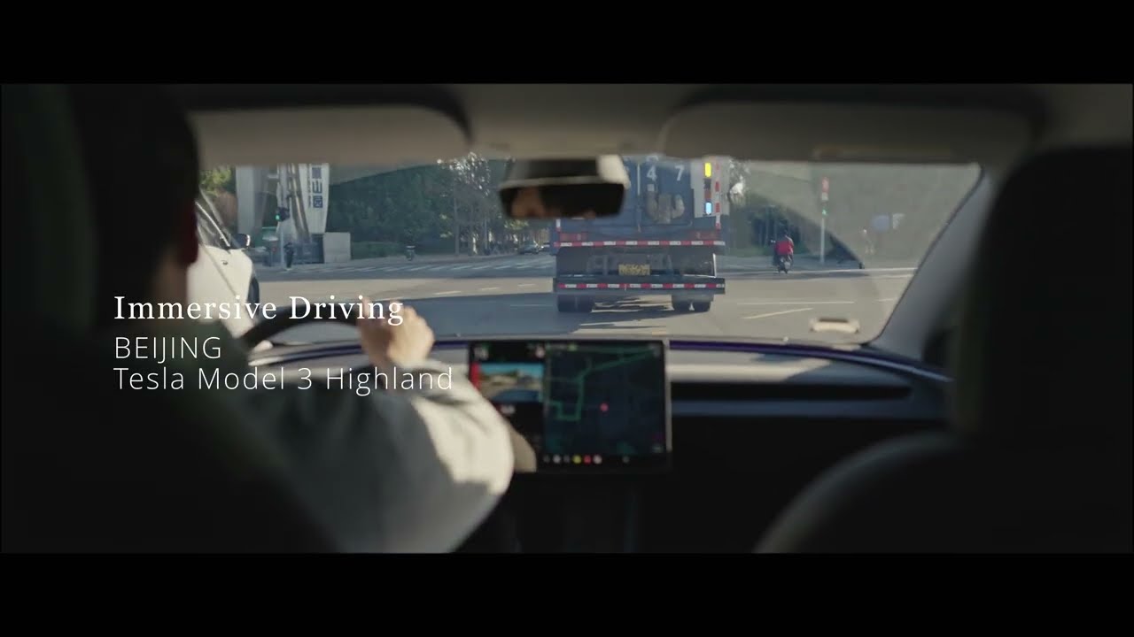 【Driving BEIJING】4K  Tesla Model 3 Highland