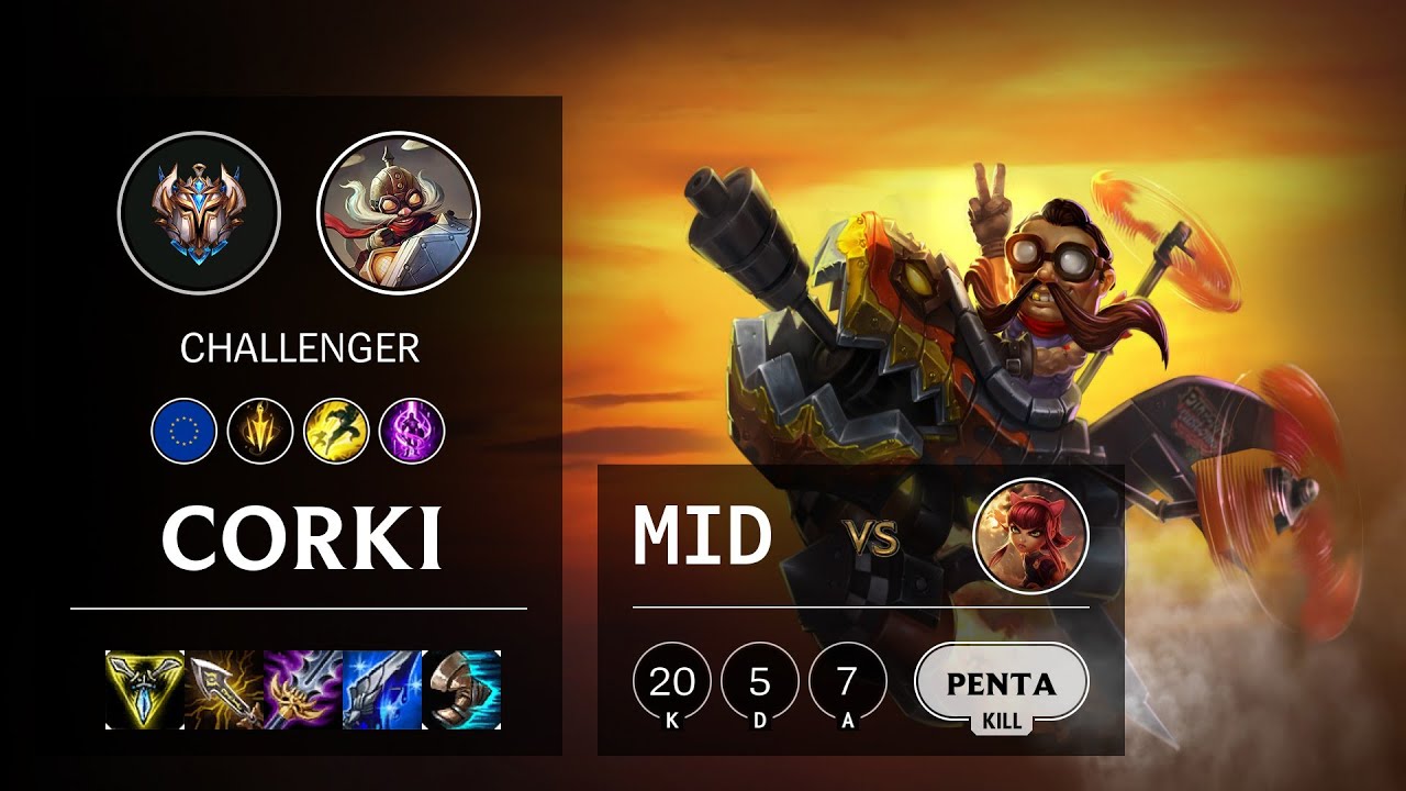 Corki Mid vs Annie - EUW Challenger Patch 10.13