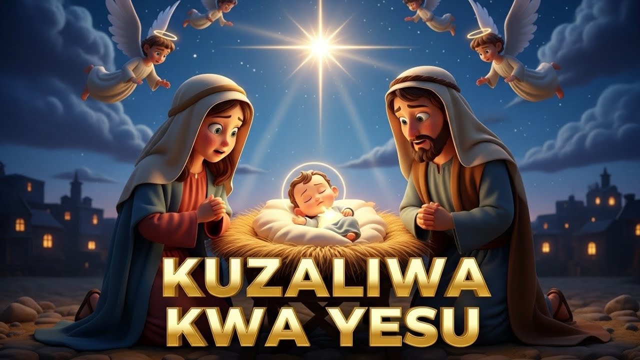   Yesu Alizaliwaje? Hadithi Kamili ya Krismasi. Igizo kwa njia ya katuni. 