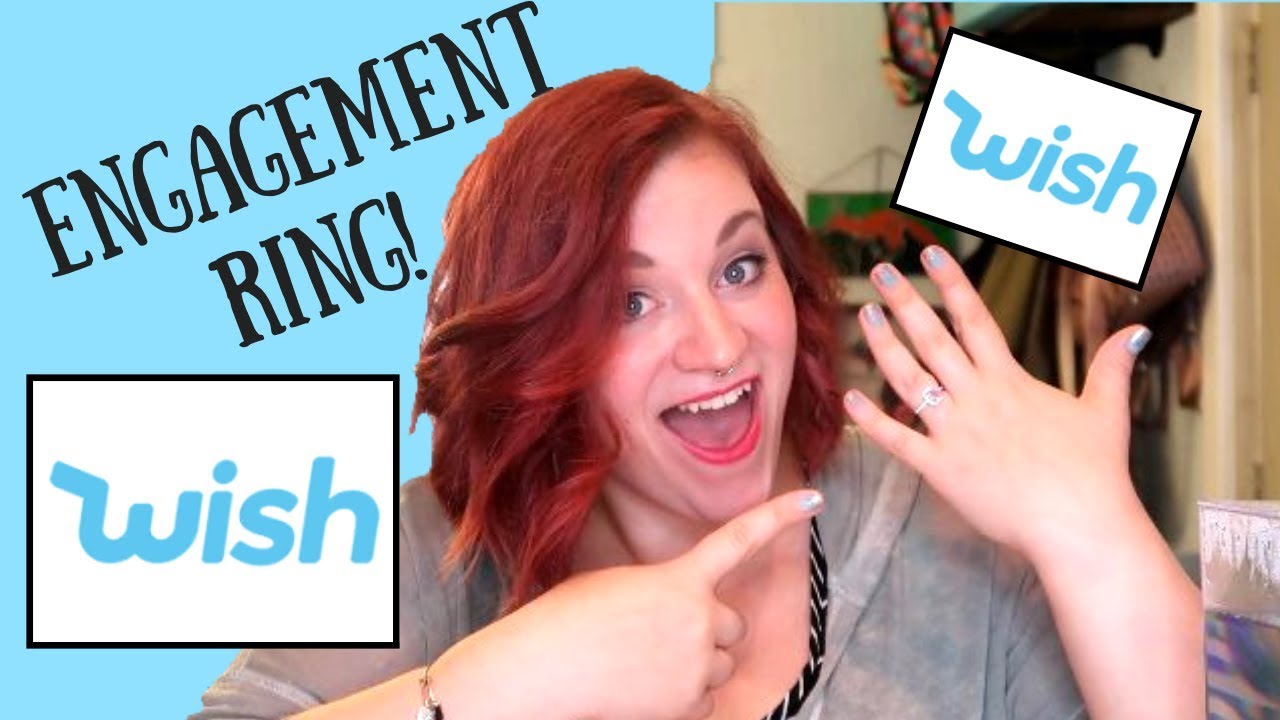 WISH ENGAGEMENT RING!!! I TESTED 5 WEDDING RINGS FROM THE WISH APP!