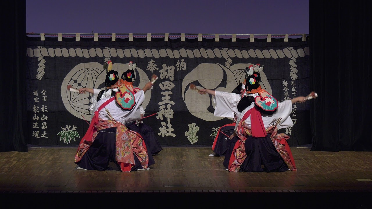 ２０２１胡四王神楽「四人八幡舞」花巻市郷土芸能鑑賞会