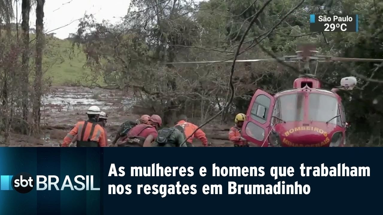 Policiais Militares resgatam vítima com vida em Brumadinho | SBT Brasil (02/02/19)
