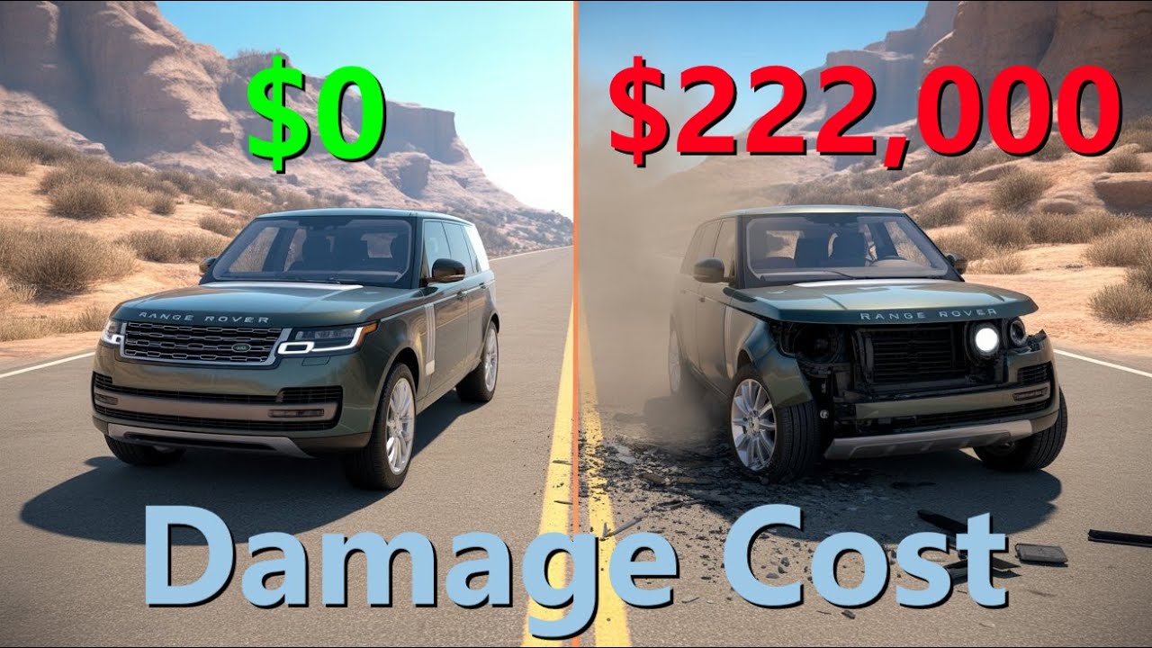 Realistic Crashes BeamNG Drive Damage Cost Land Rover Range Rover | Epic Wallet Survival