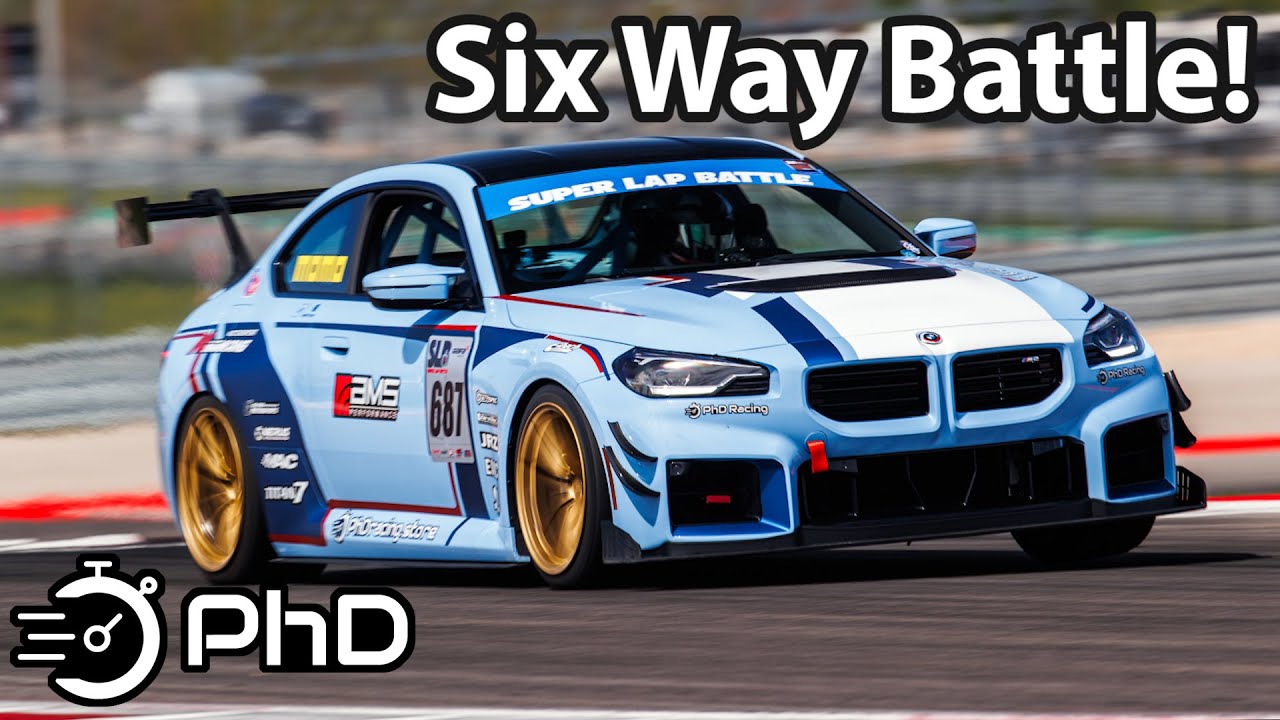 Шестисторонняя битва на COTA! 670-сильный BMW M2 G87 Time Attack Super Lap Battle