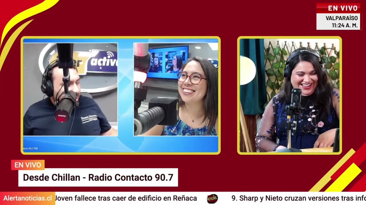 📻 Contacto simultáneo con Radio Interactiva 91.5 FM de la región de Ñuble.