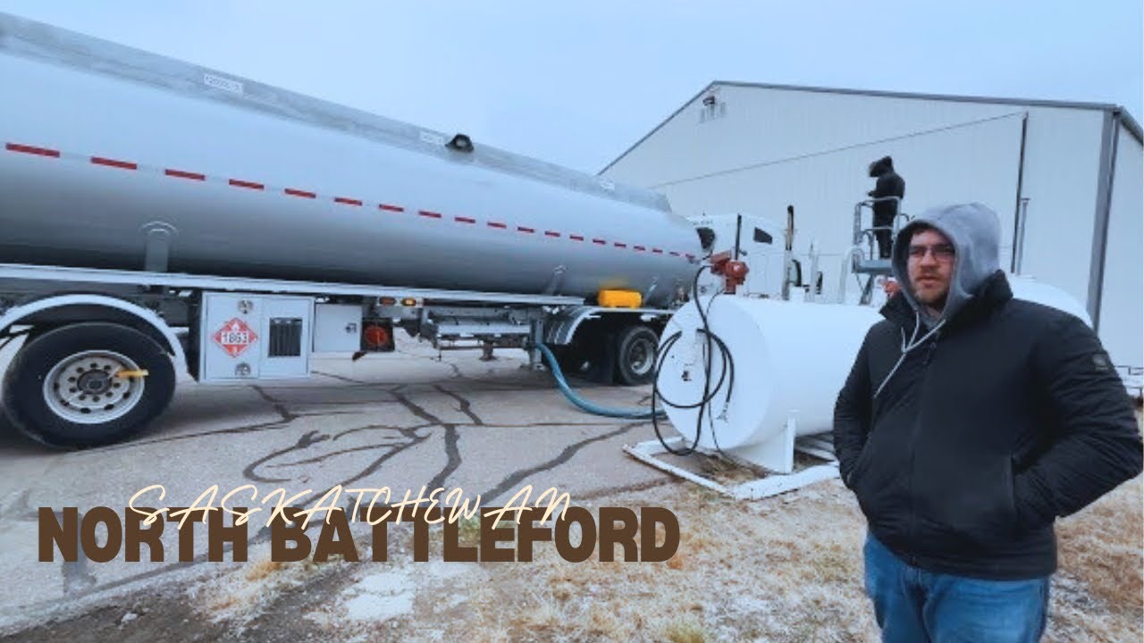 I delivered Jet and AvGas to North Battleford, SK and put it into 3 tanks | Trucking life in Canada