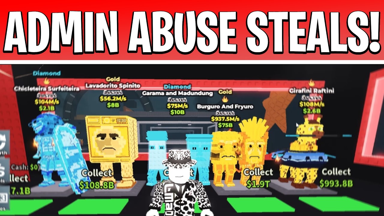 i stole insanely rare loot during SAB admin abuse using 