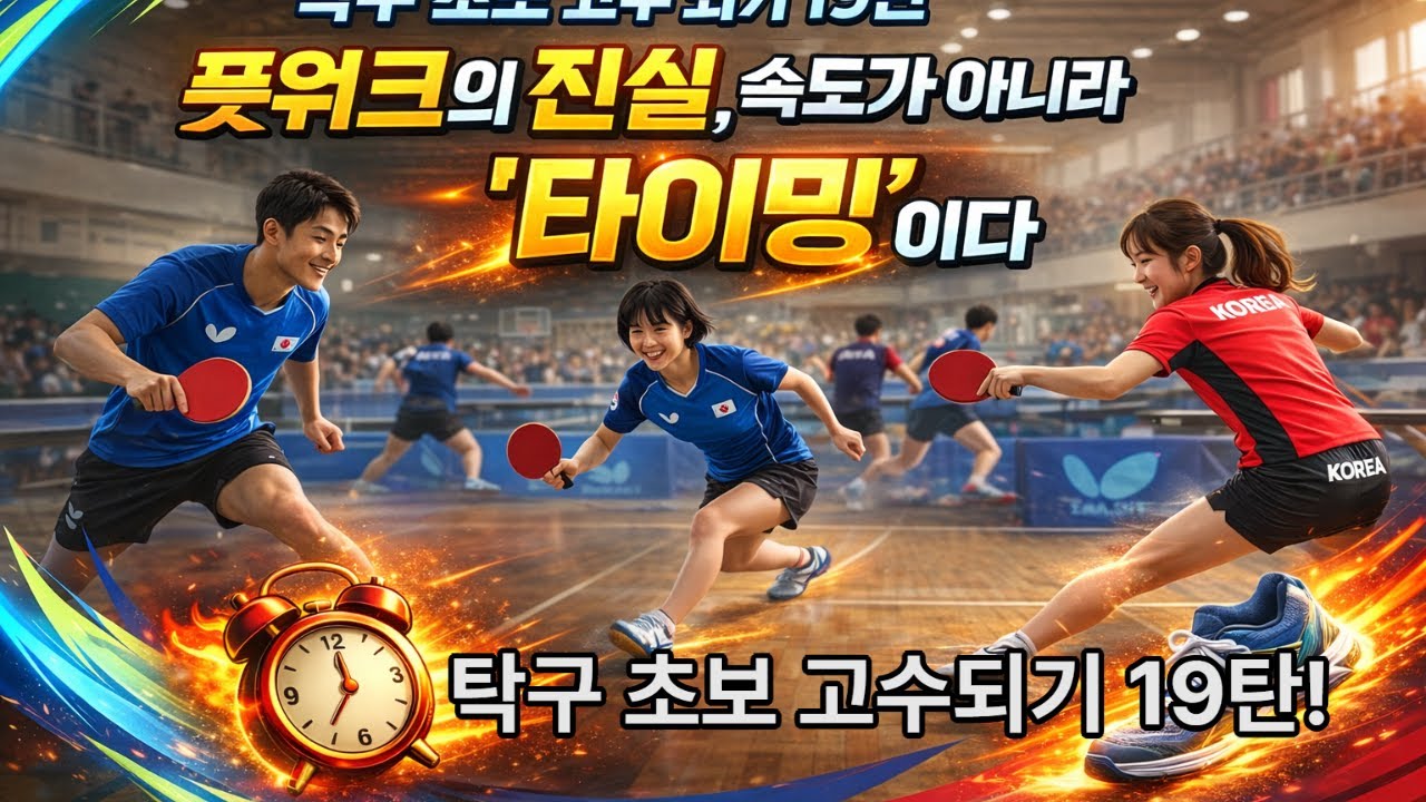 탁구 초보 고수되기 19탄_풋워크는 빠름이 아니라 ‘타이밍’이다