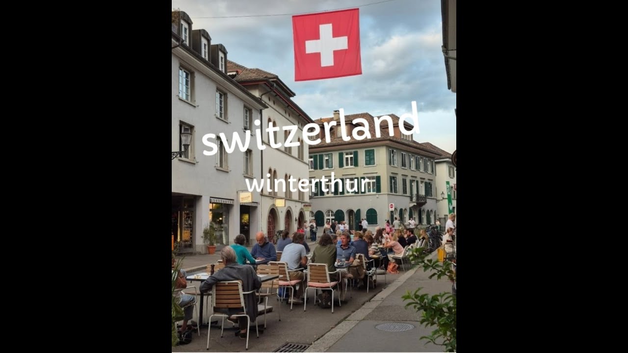 Winterthur | Suiza 🇨🇭 [4k] CAMINATA por la tarde en una de las ciudades m&aacute;s grandes de Suiza.