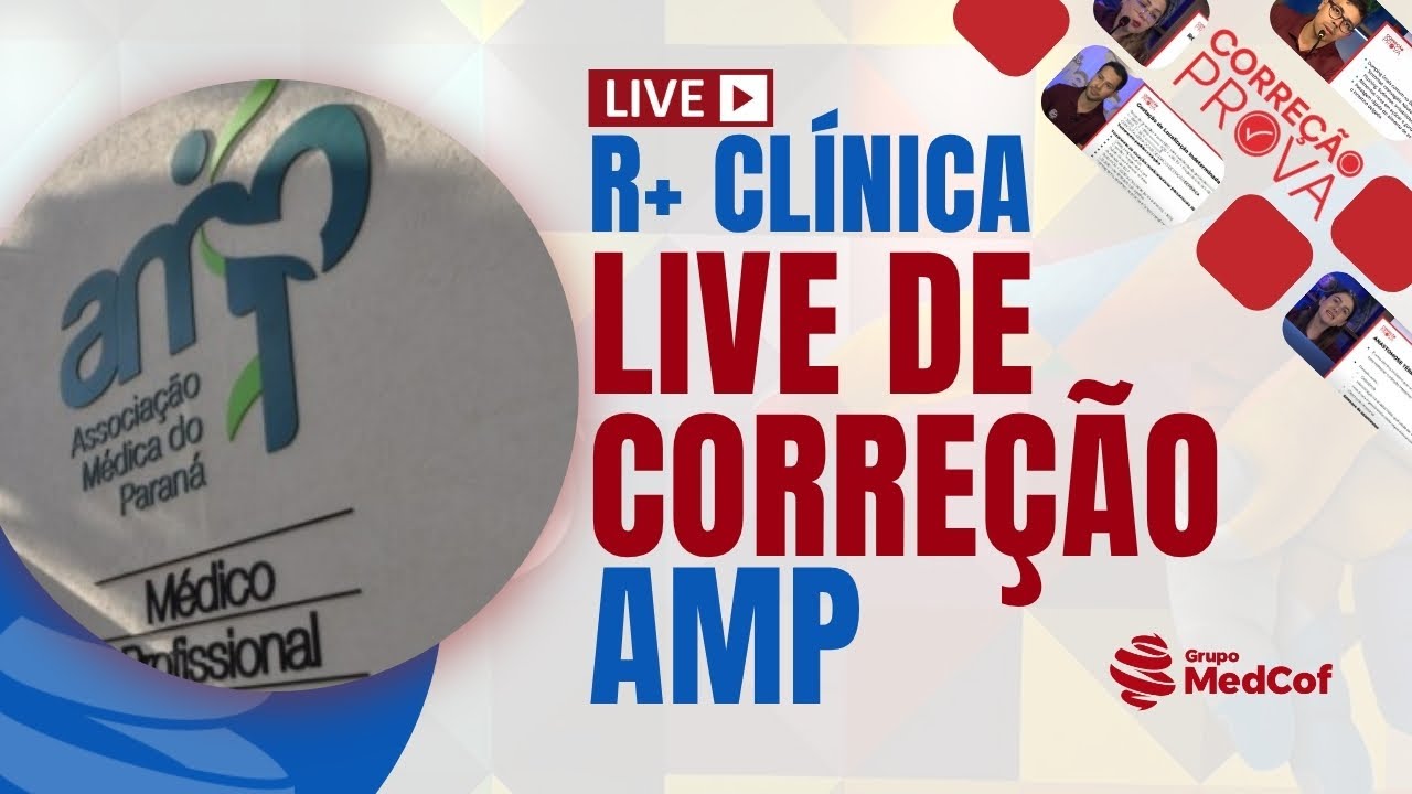 GABARITO AMP R+ Clínica Médica | Residência Médica 2026 - Correção da Prova AMP R+ Clínica Médica