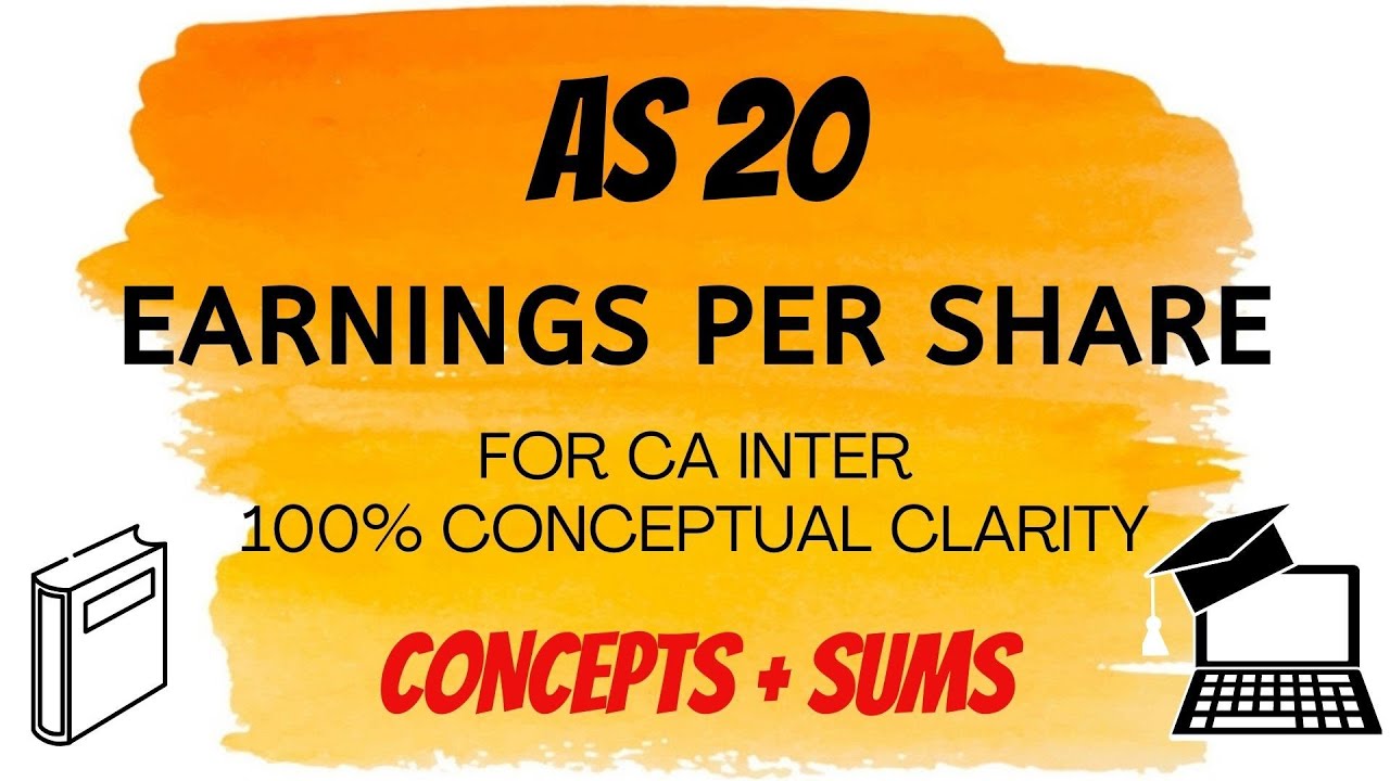AS 20 in ENGLISH - Earnings Per Share (EPS) - Part 1 || CA Inter/IPCC || Concept & Sums