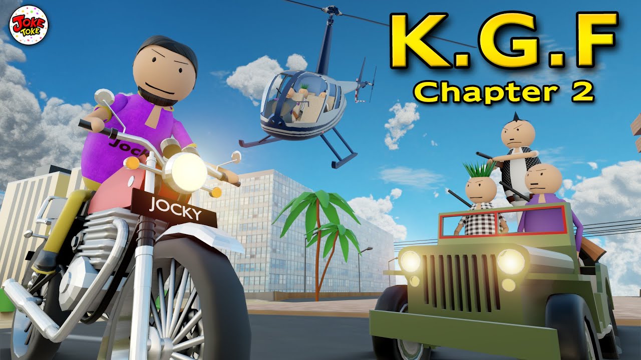 KGF CHAPTER 2 CARTOON MOVIE | KGF 2 | JOKE TOKE | DESI COMEDY VIDEO | NEW JOKES COMEDY