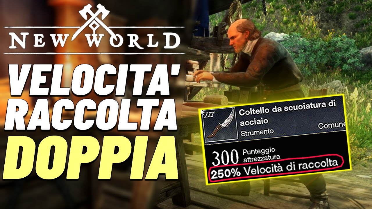 NEW WORLD : GUIDA su come livellare LABORATORIO 🔥👓 e RADDOPPIARE la velocità di raccolta