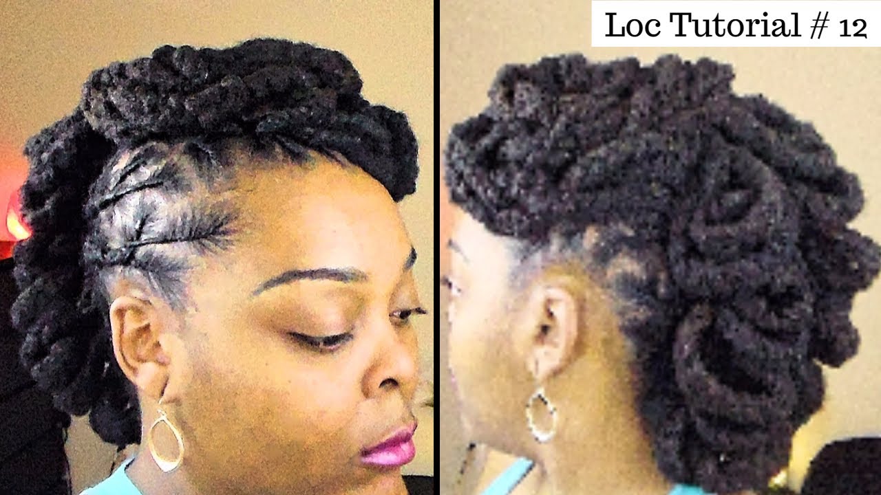 Loc Tutorial #12: Braided Loc Petal Mohawk with Side Bang (Earth Loc Original)